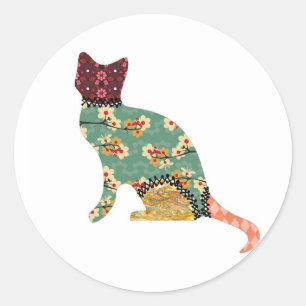 Cat Patchwork Pet Stickers