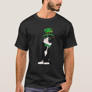 Cat Patrick's Day Leprechaun Cat Shamrock T-Shirt