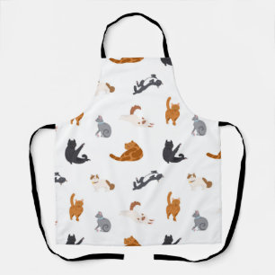 Cat pattern apron