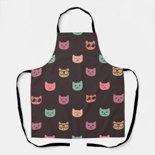 Cat pattern apron