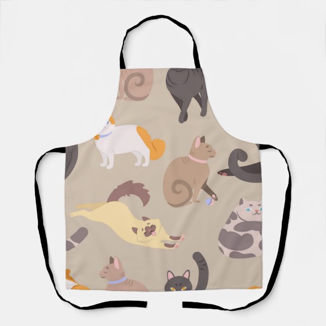 Cat pattern apron (Front)