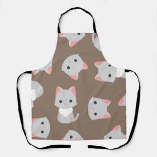 Cat pattern apron