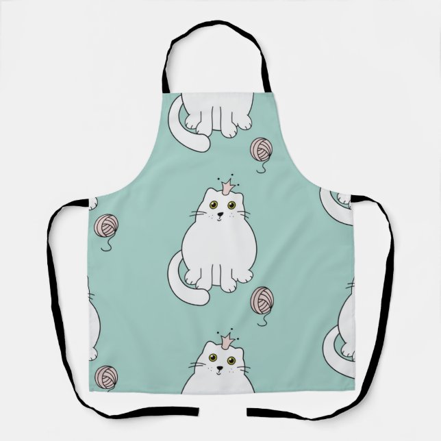 Cat pattern apron (Front)