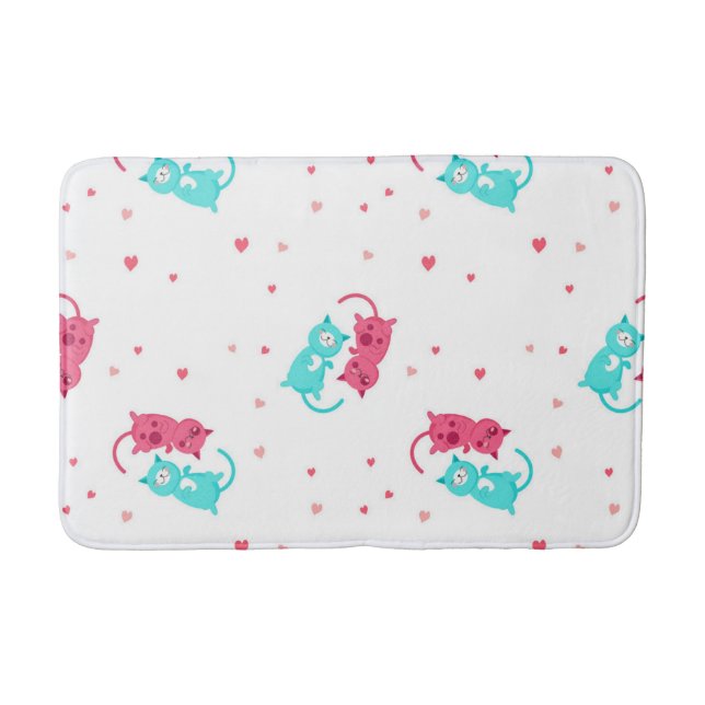Cat pattern bath mat (Front)