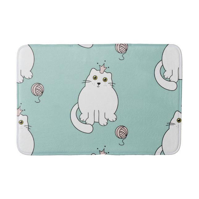 Cat pattern bath mat (Front)