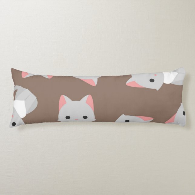 Cat pattern body cushion (Front)