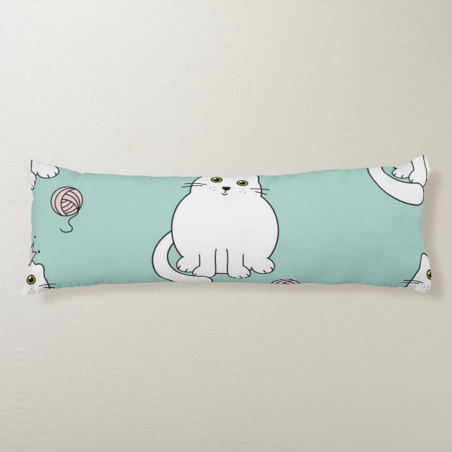 Cat pattern body cushion (Front)