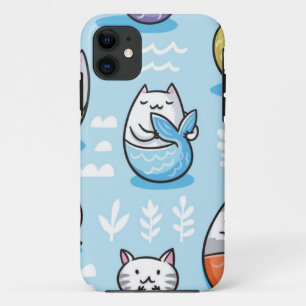Cat pattern iPhone 11 case