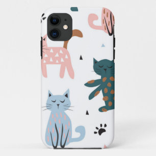 Cat pattern iPhone 11 case
