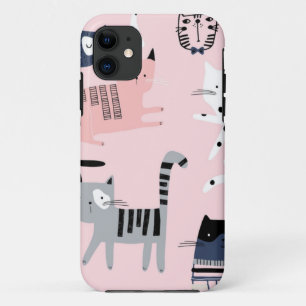 Cat pattern iPhone 11 case