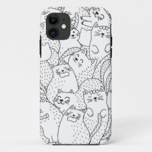 Cat pattern iPhone 11 case