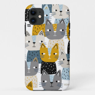 Cat pattern iPhone 11 case