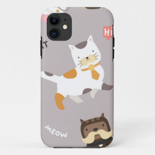Cat pattern iPhone 11 case