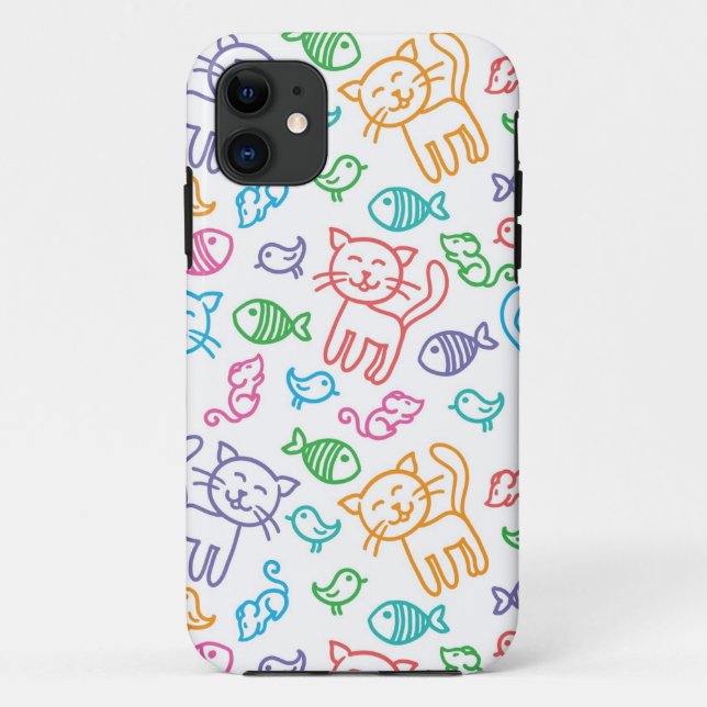 cat pattern Case-Mate iPhone case (Back)