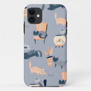 Cat pattern iPhone 11 case