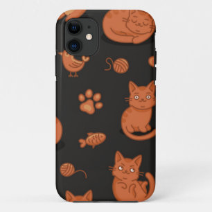 Cat pattern iPhone 11 case