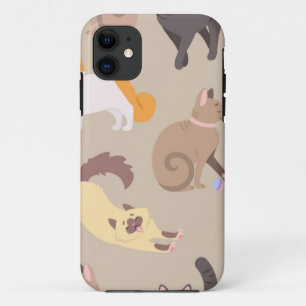 Cat pattern iPhone 11 case