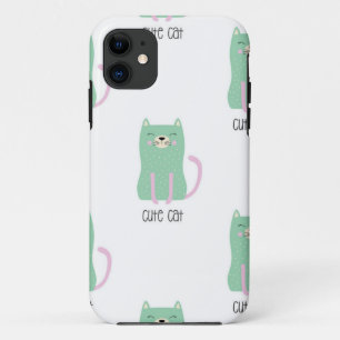 Cat pattern iPhone 11 case