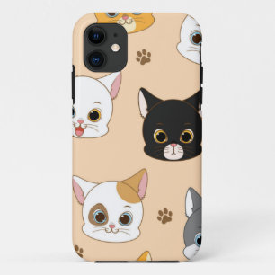 Cat pattern iPhone 11 case