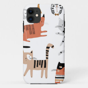 Cat pattern iPhone 11 case