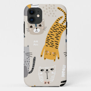 Cat pattern iPhone 11 case