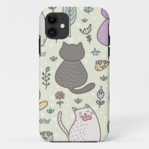 Cat pattern iPhone 11 case
