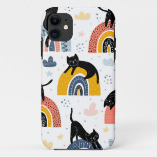 Cat pattern iPhone 11 case