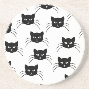 Cat pattern coaster