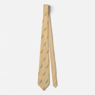 Cat Pattern Colour Block Kitty Sitting Cute Kitten Tie