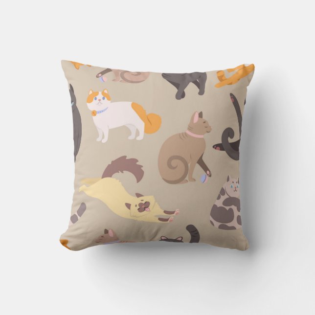 Cat pattern cushion (Front)