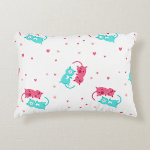 Cat pattern decorative cushion