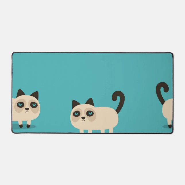 Cat pattern desk mat (Front)