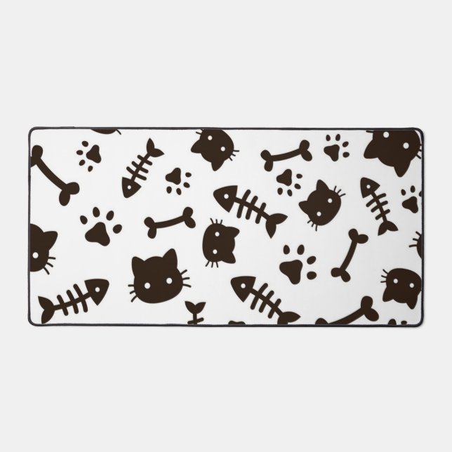 Cat pattern desk mat (Front)