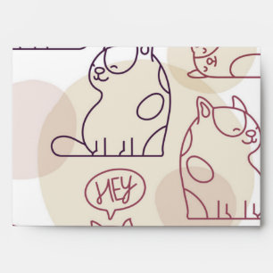 Cat pattern envelope