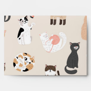 Cat pattern envelope