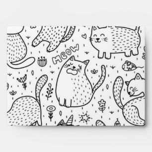 Cat pattern envelope