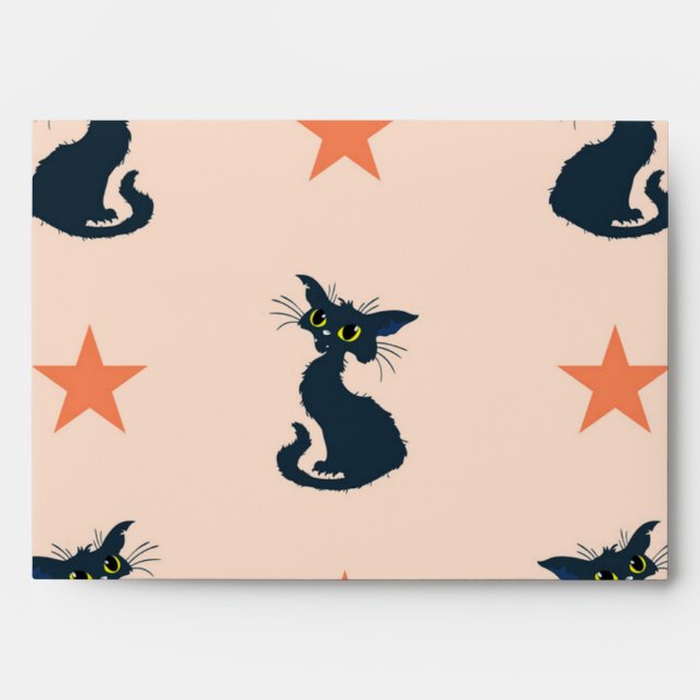 Cat pattern envelope (Front)
