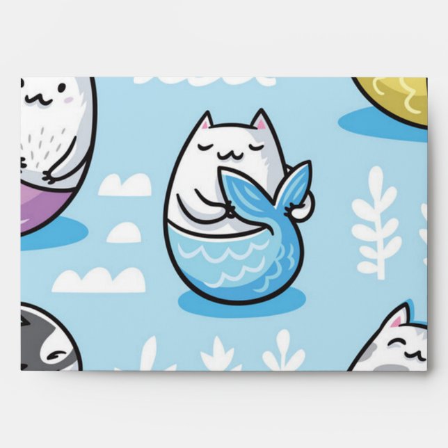 Cat pattern envelope (Front)