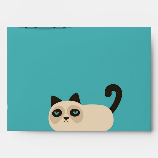 Cat pattern envelope (Front)