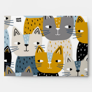 Cat pattern envelope