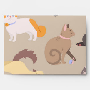 Cat pattern envelope