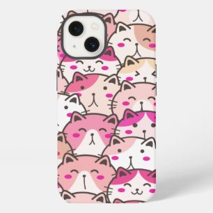 Cat Pattern Funny Colourful Pets Animals iPhone 13 Case