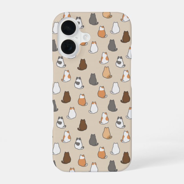 Cat Pattern iPhone Case (Back)