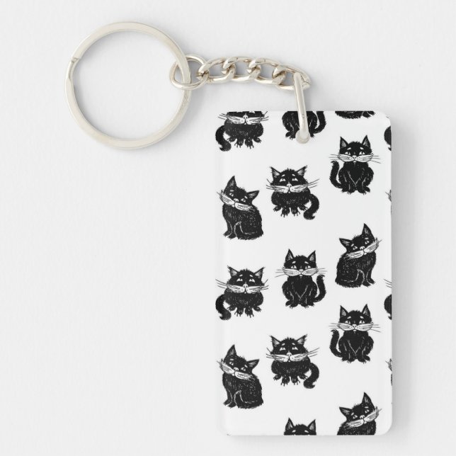 Cat pattern key ring (Front)