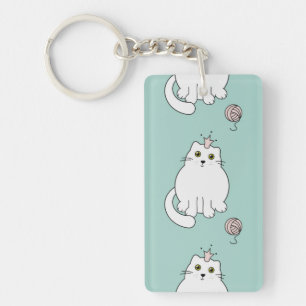 Cat pattern key ring