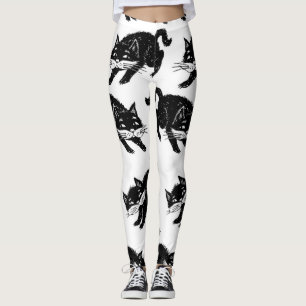 Cat pattern leggings