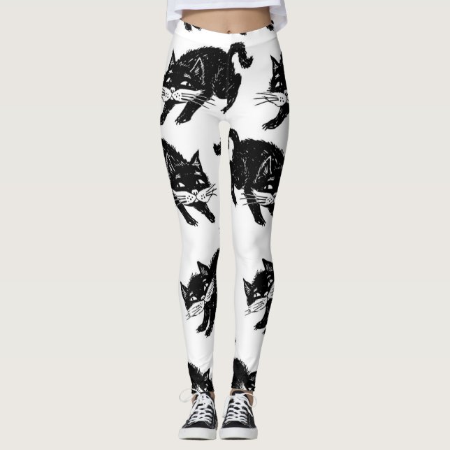 Cat pattern leggings (Front)