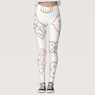 Cat pattern leggings