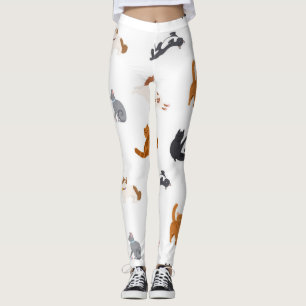 Cat pattern leggings