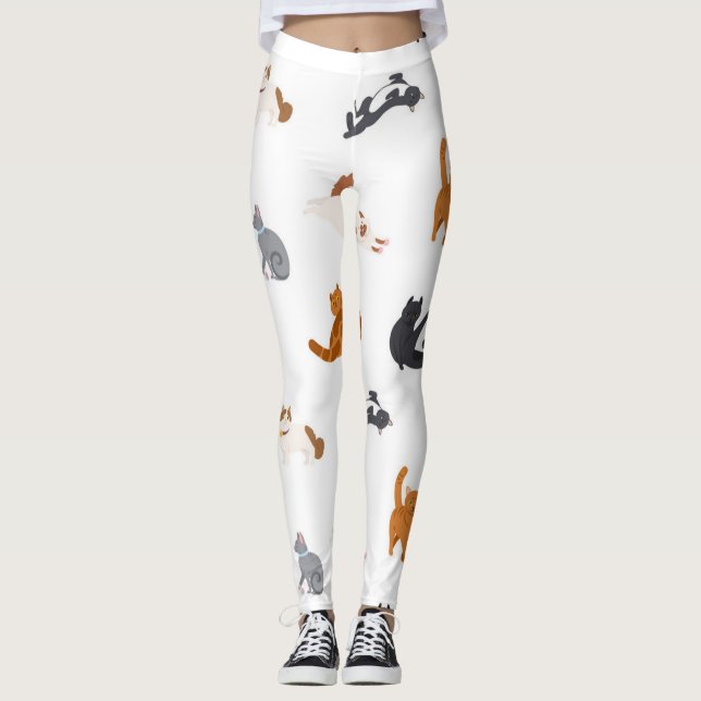 Cat pattern leggings (Front)